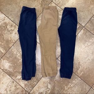 Bundle - 3 Pairs of Gap Boys XL Pants in Tan and Navy Blue